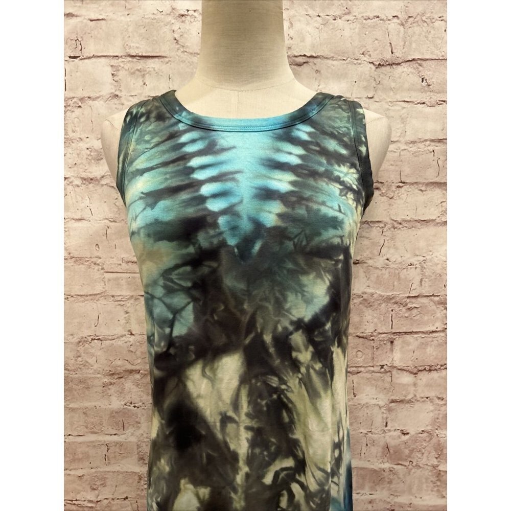 Brightly Twisted Dress Womens XS Tie Dye Mini Sheath Sundress Boho Festival NEW - Picture 2 of 6